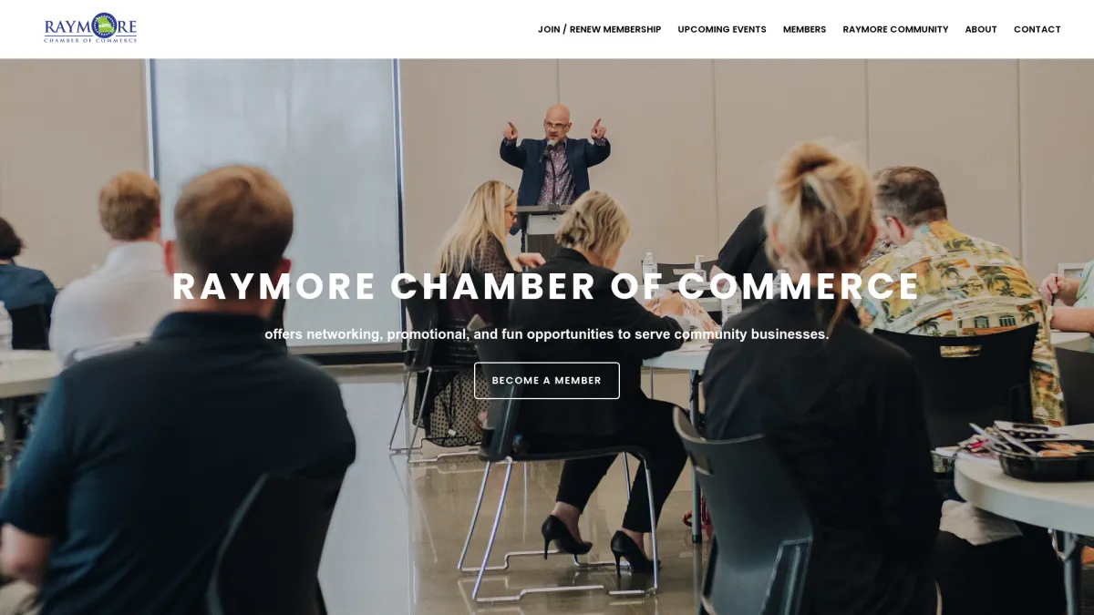 Raymore Chamber of Commerce Website Design - JT VSUALS