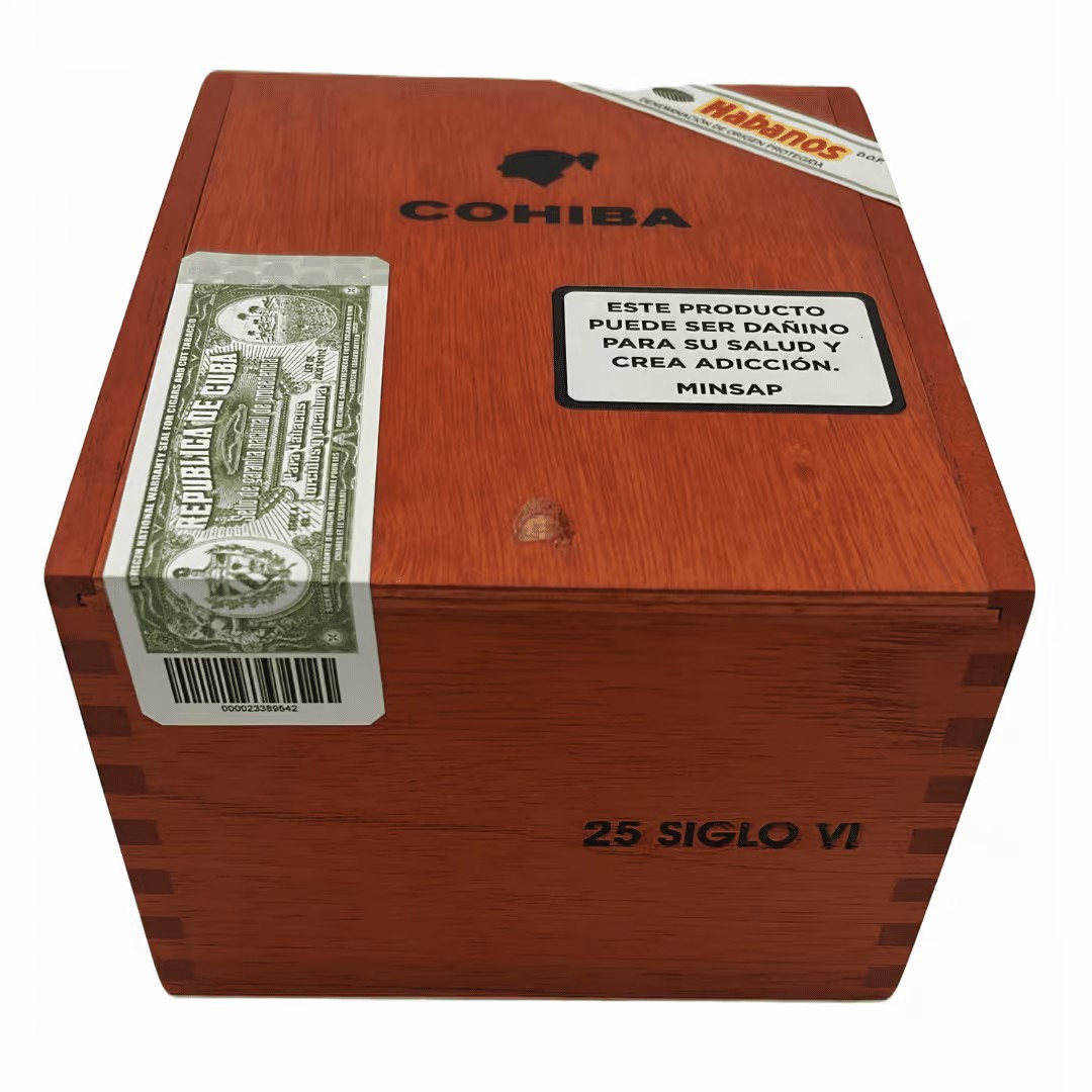The Habanos S.A. Warranty Seal macro view