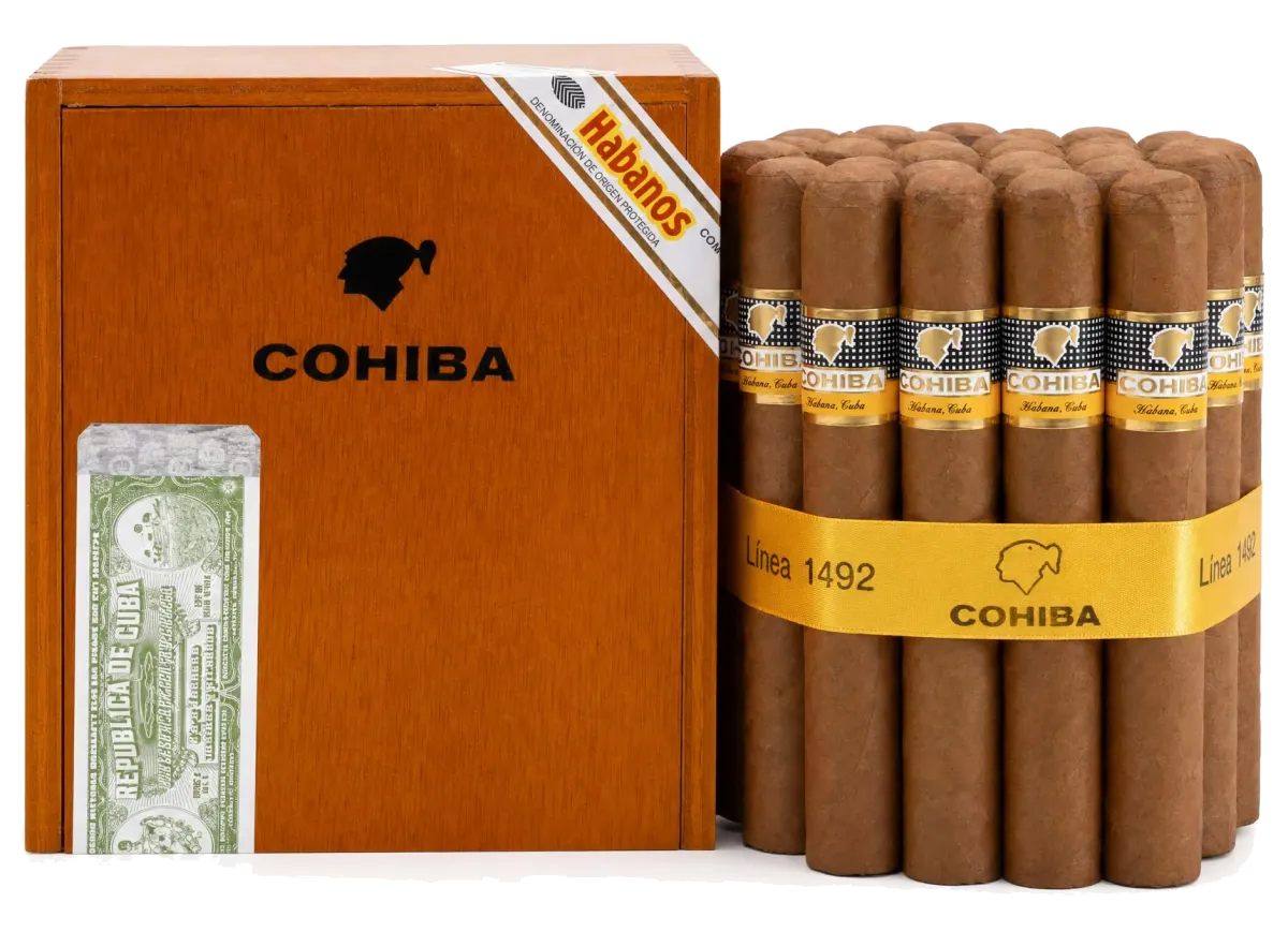 Cohiba Siglo VI macro checkerboard band and wrapper texture