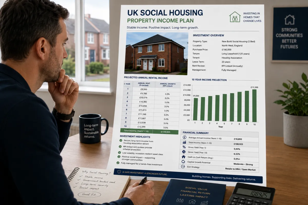 How to Generate £100K a Year with Social Housing Property, Step-by-Step