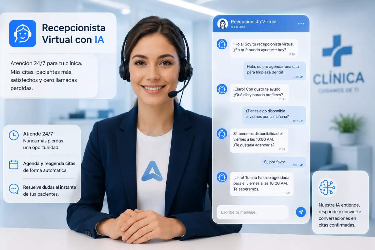 Precio de una Recepcionista Virtual para Clínicas | Axieria