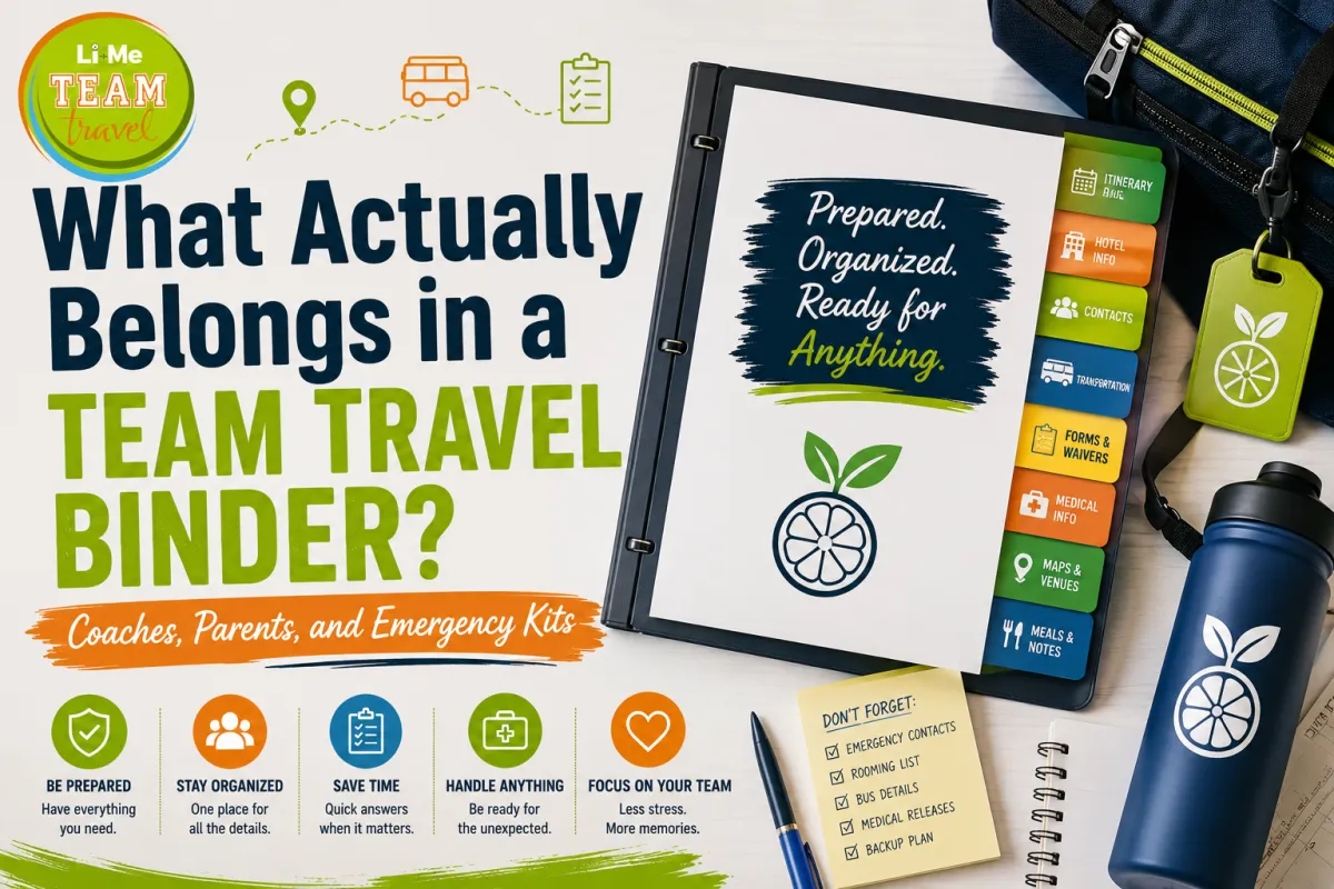 What Actually Belongs in a Team Travel Binder? Coaches, Parents, and Emergency Kits