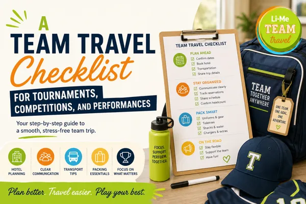 A Team Travel Checklist for Tournaments, Competitions, and Performances