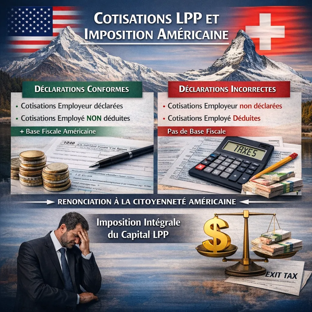 Exit Tax américaine et prévoyance professionnelle suisse (LPP)