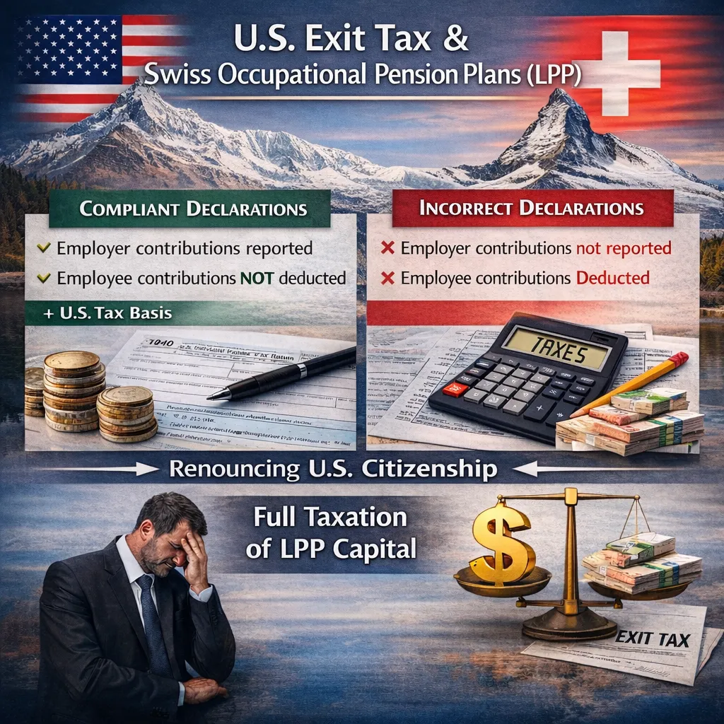 U.S. Exit Tax and Swiss Occupational Pension Plans (LPP)