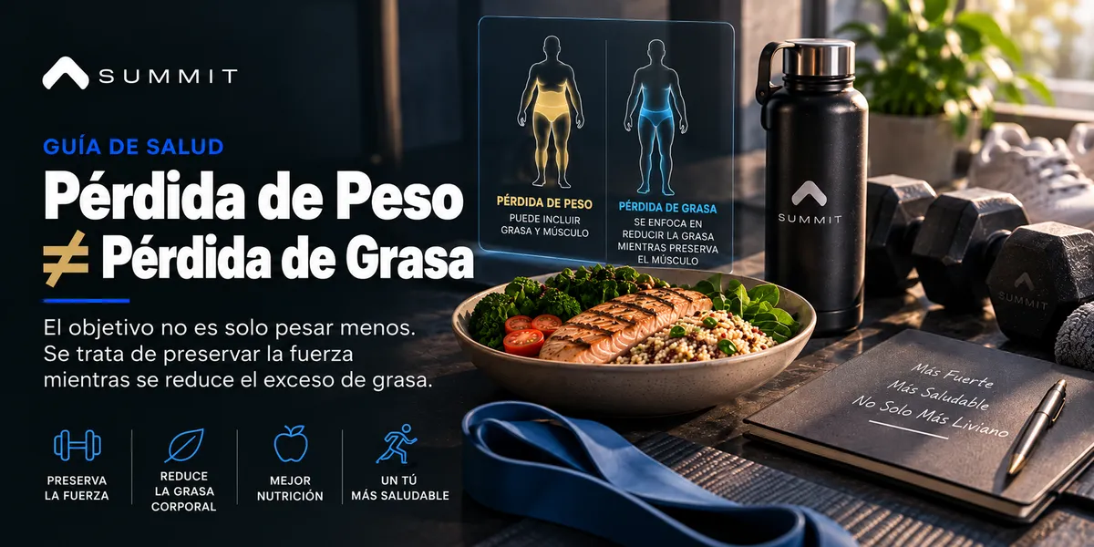La pérdida de peso no siempre significa pérdida de grasa.