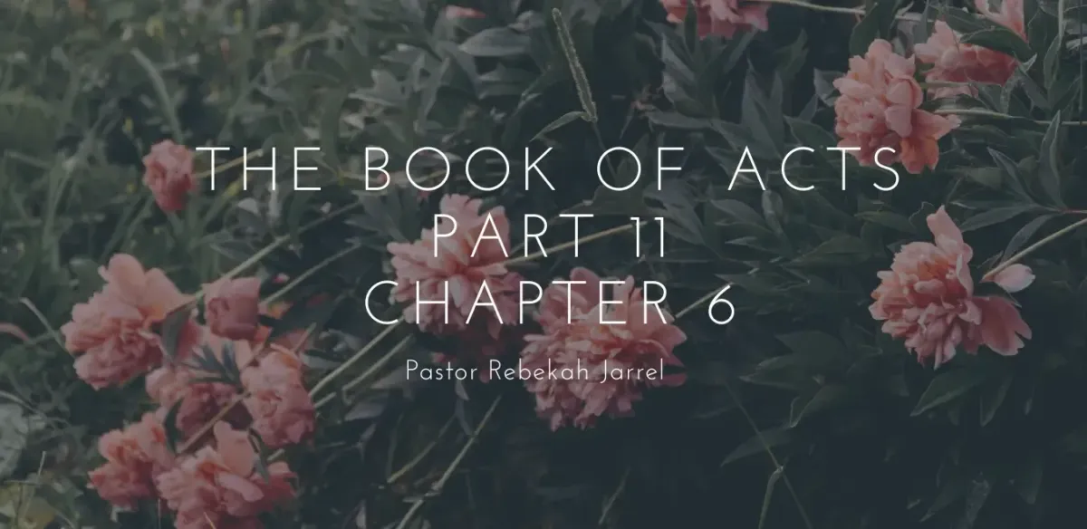 The Book of Acts Part 11 - Chapter 6