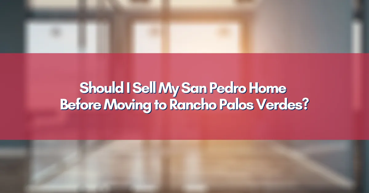 A beautiful view of the Palos Verdes hills from a San Pedro perspective