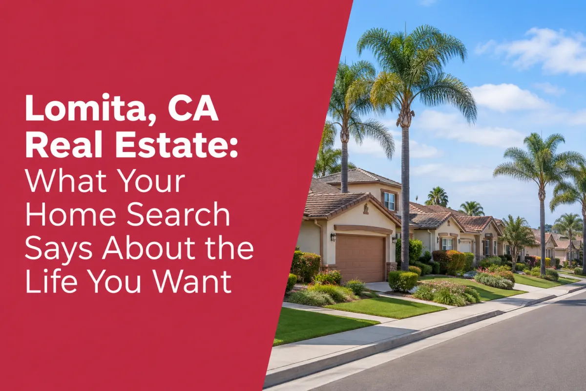 Lomita CA real estate homes in a quiet South Bay residential neighborhood