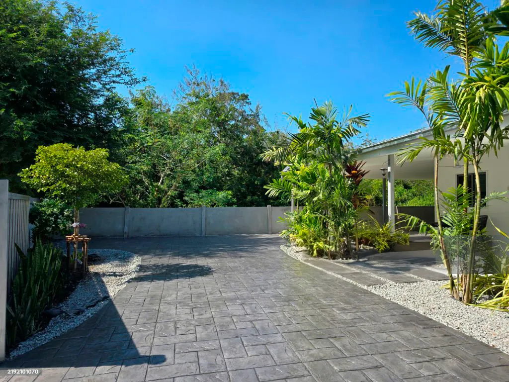 stamped concrete patio
