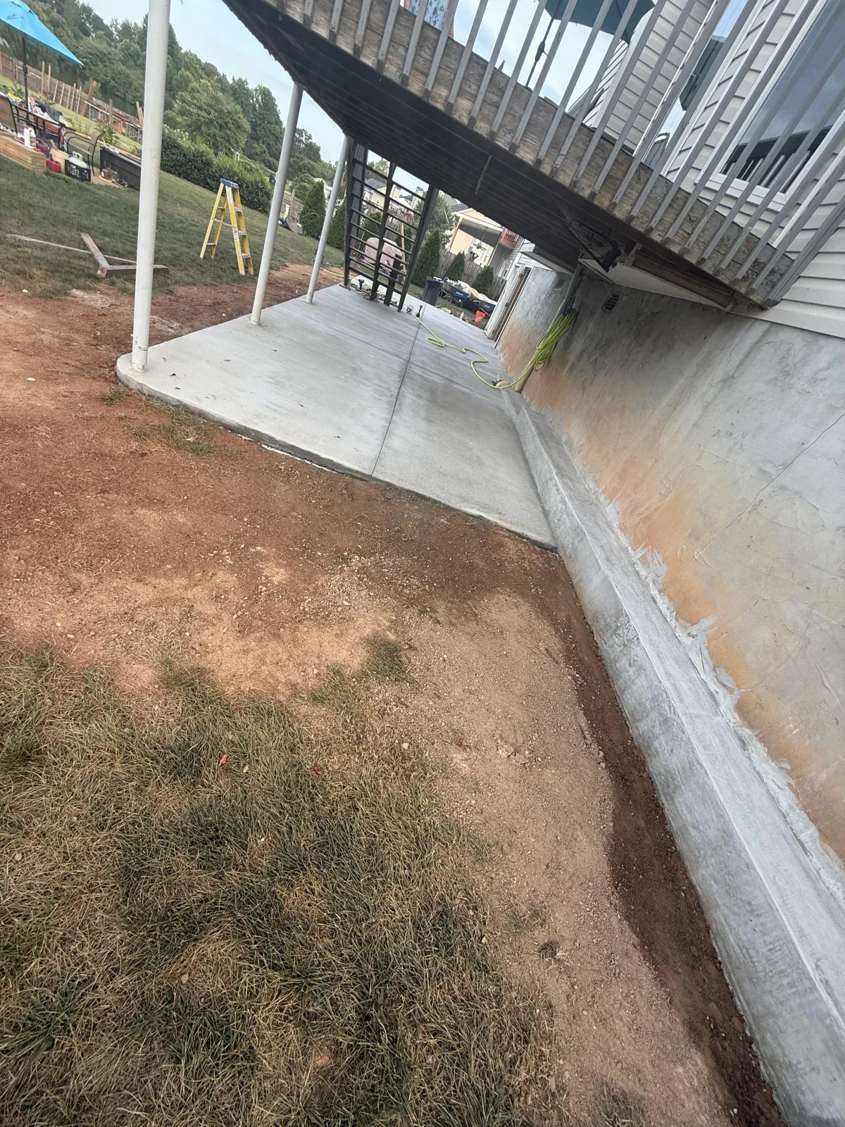 residential concrete patio in HIram, GA