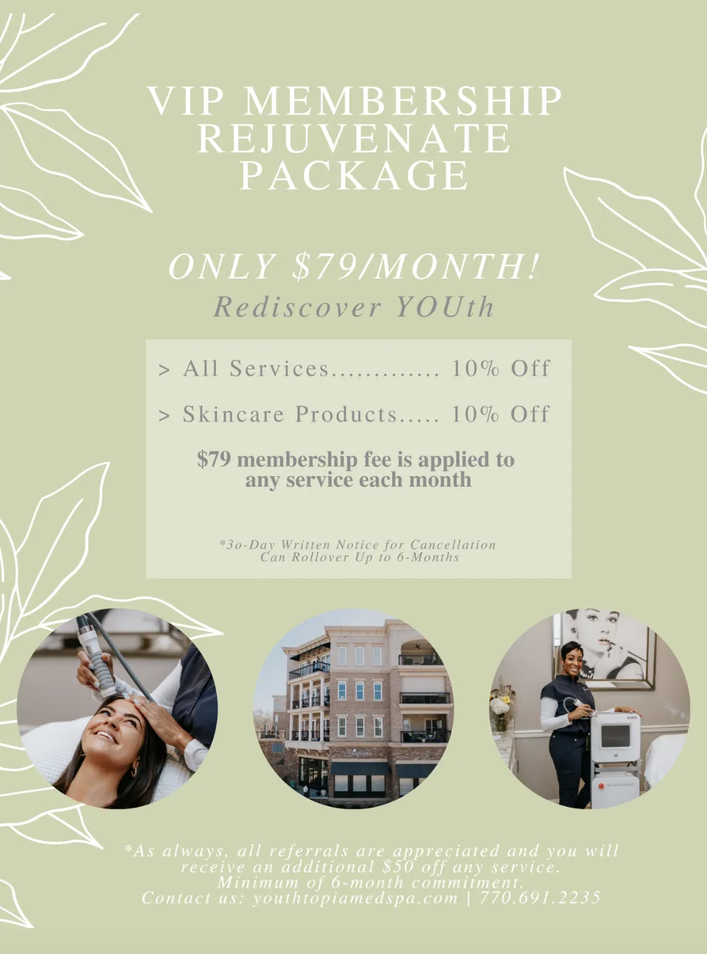 Elegantly wrapped green gift card with gold embossing on a transparent background.