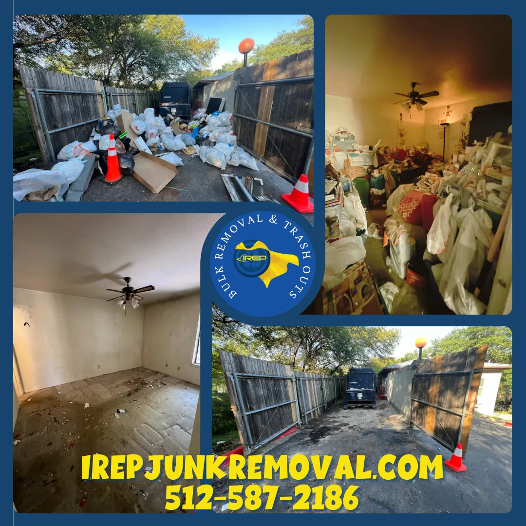 IREP Junk removal handle bulk removal and trash outs for apartments before and after