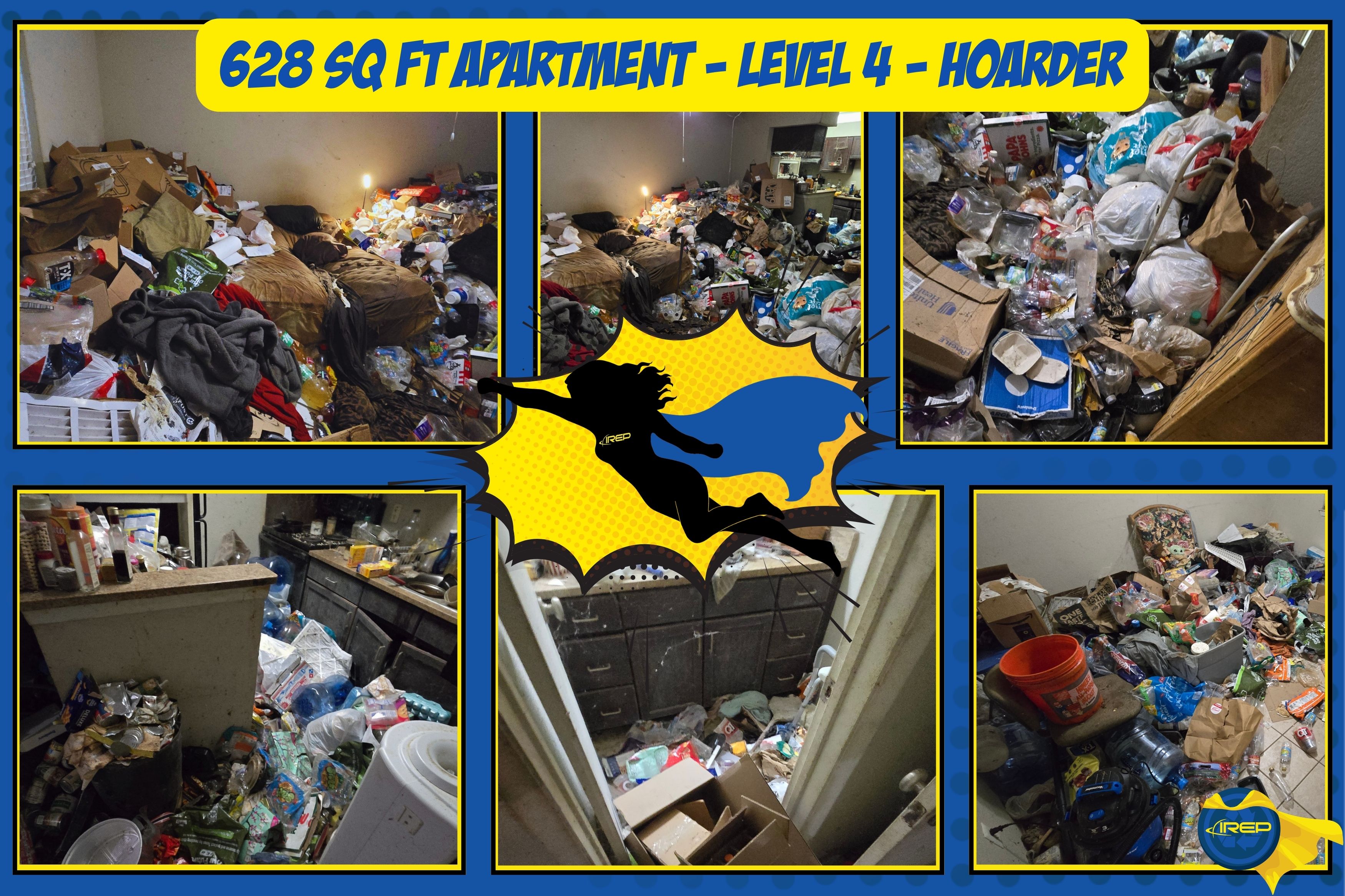 small apartment level 4 trash out