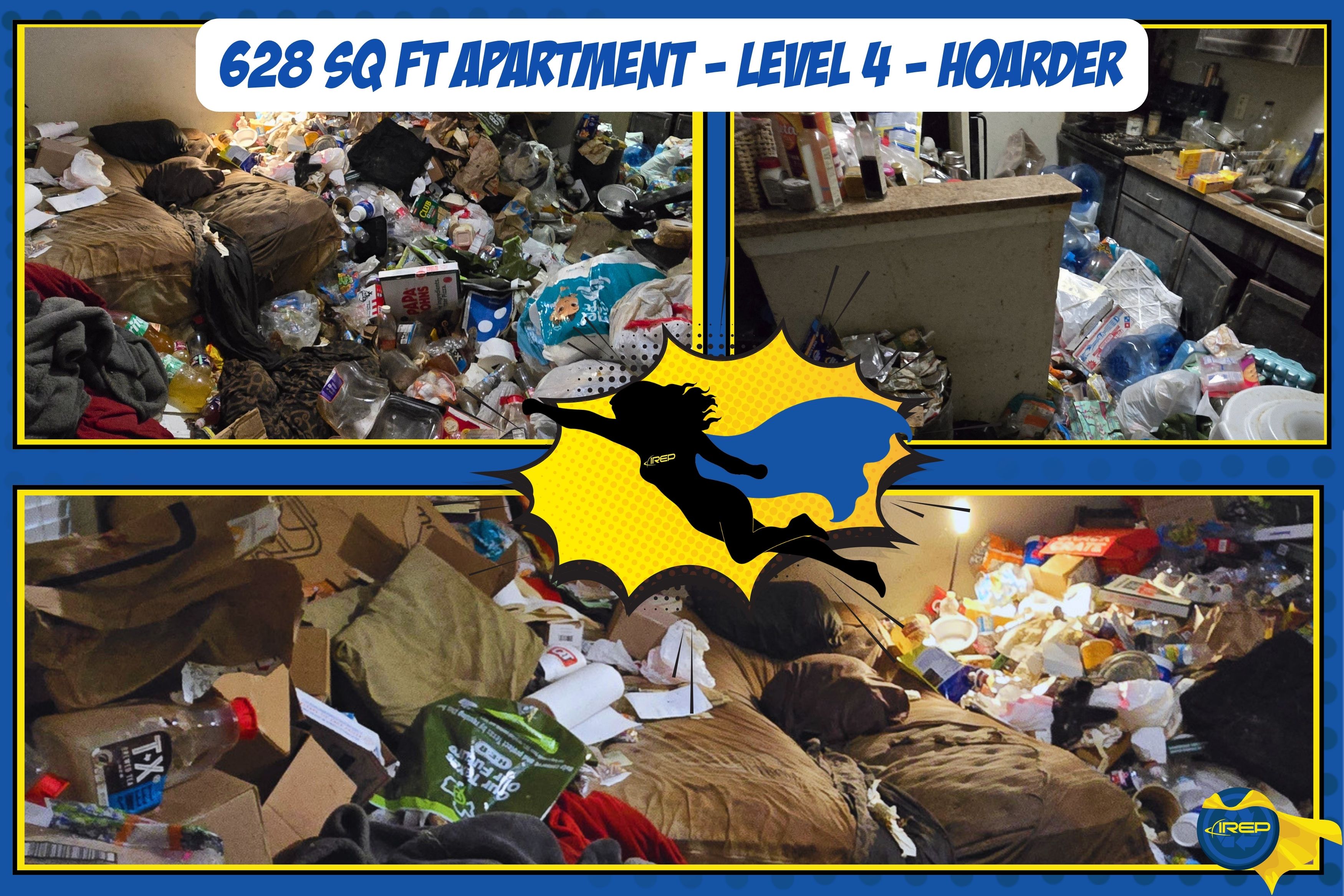 small apartment level 4 trash out