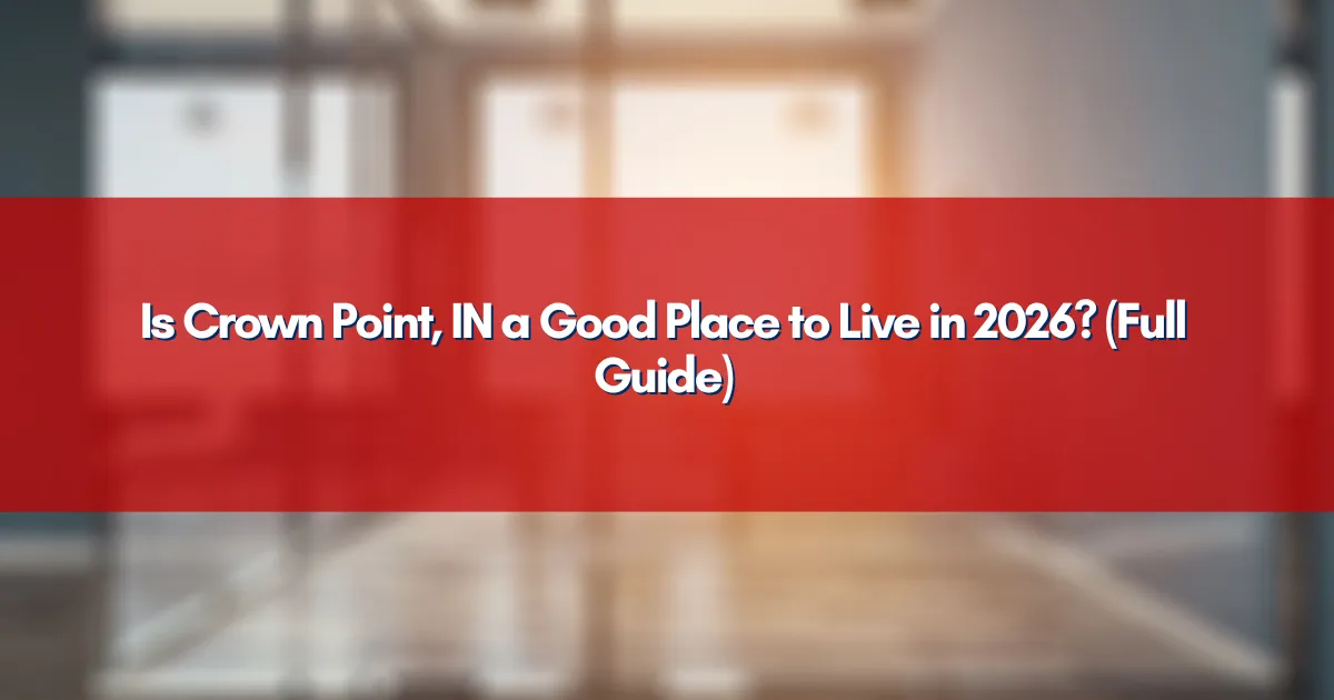 Is Crown Point, IN a Good Place to Live in 2026? (Full Guide)