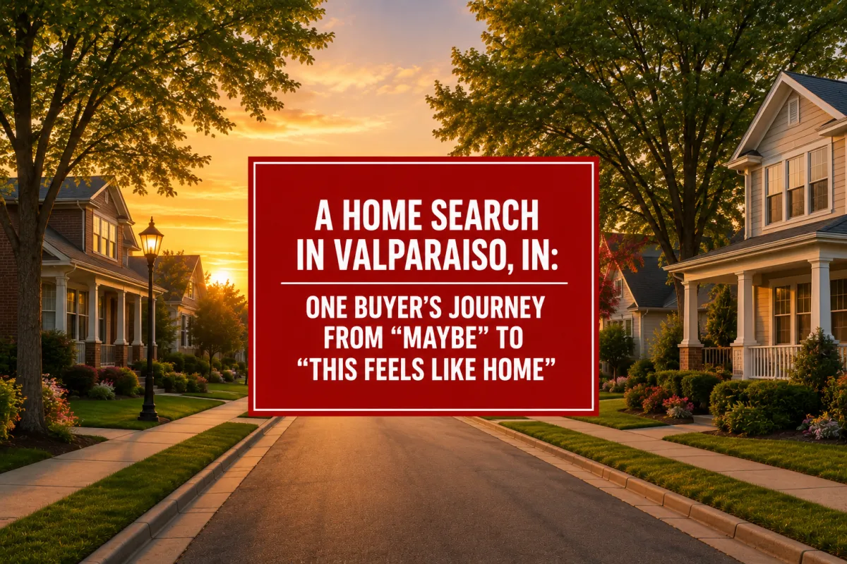 Valparaiso IN home search and buyer journey from maybe to this feels like home
