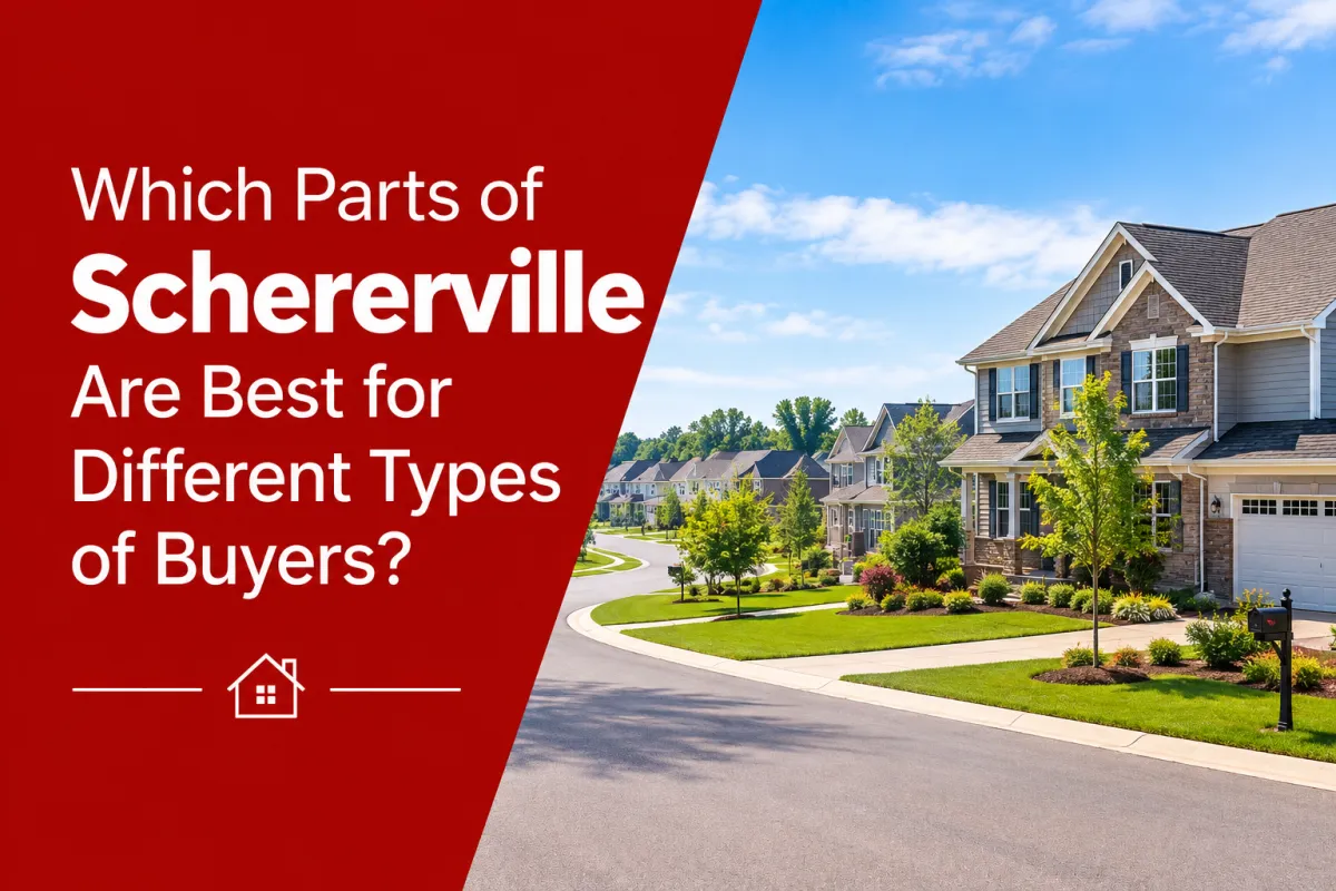 Schererville IN real estate neighborhoods for different types of home buyers