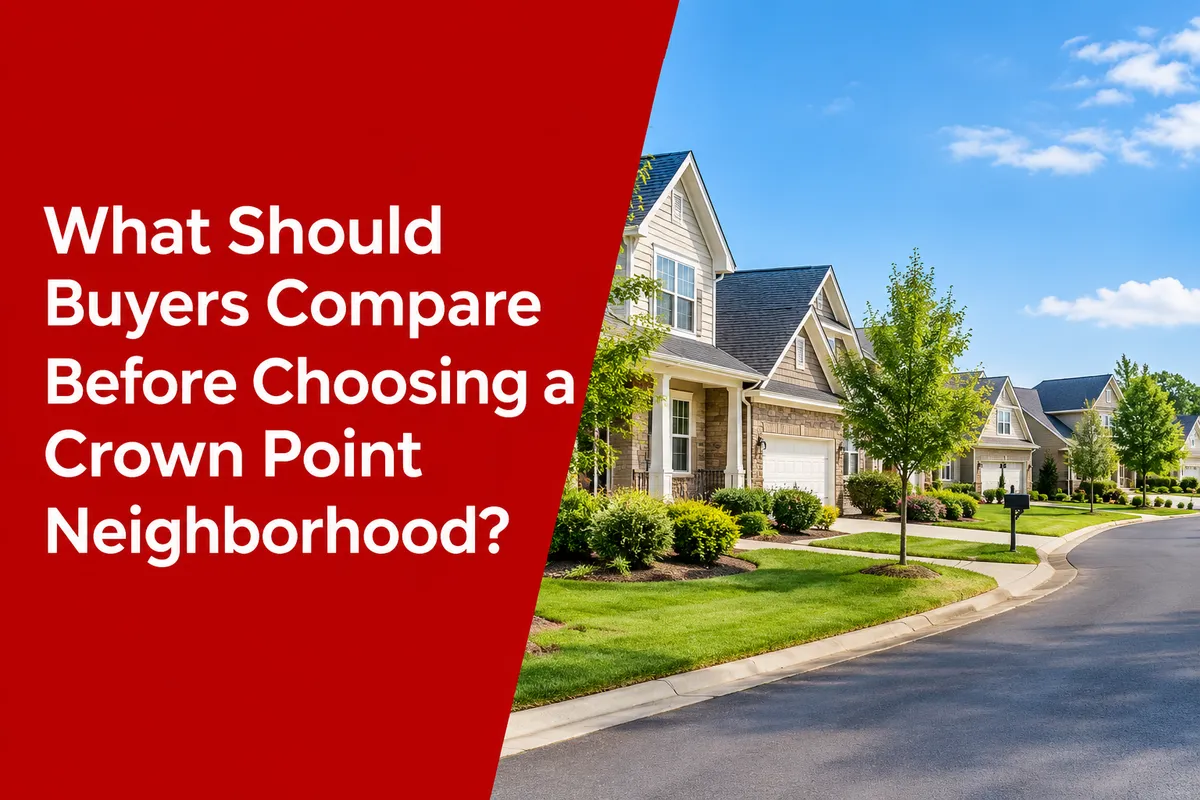 Crown Point IN neighborhoods and homes for buyers comparing real estate options