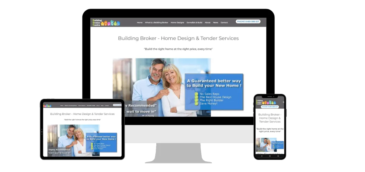 Website Design Perth example showcasing a responsive website for Perth Med Spa displayed on desktop, tablet, and mobile screens — highlighting elegant, professional web design for Perth businesses.