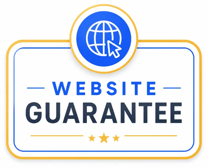Performance guarantee badge for a Perth web designer showing lead generation and website results backed by a 90-day ranking guarantee