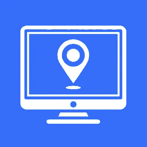"Website design service locations map icon representing Sorrento and surrounding areas served by our web design team