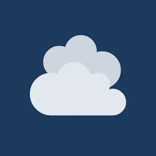 Cloud icon representing cloud-managed security camera systems for enhanced accessibility and real-time footage retrieval.