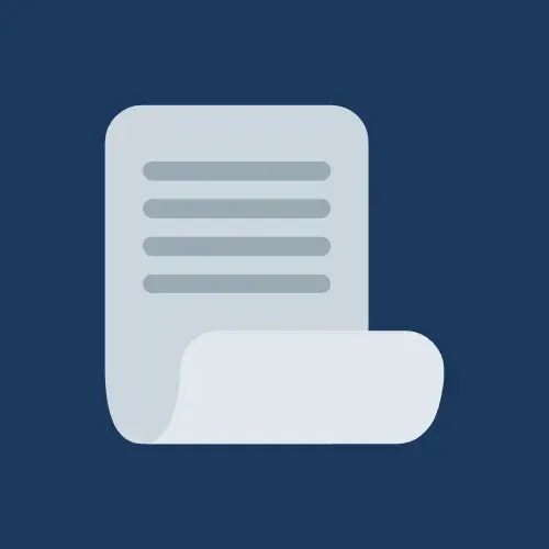 Graphic representation of a document symbolizing modern security systems, emphasizing documentation and accountability for security camera installations by Intelesys.