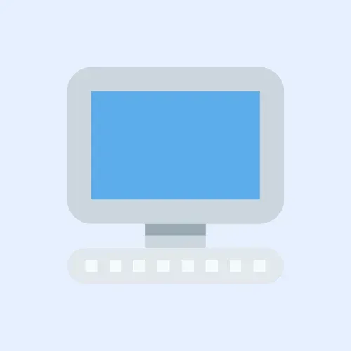 Computer monitor symbolizing cybersecurity solutions and technology management by Intelesys.