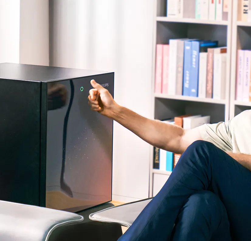 Caja fuerte Philips de gran capacidad en una oficina SBX001 Maletín portatil ignífugo