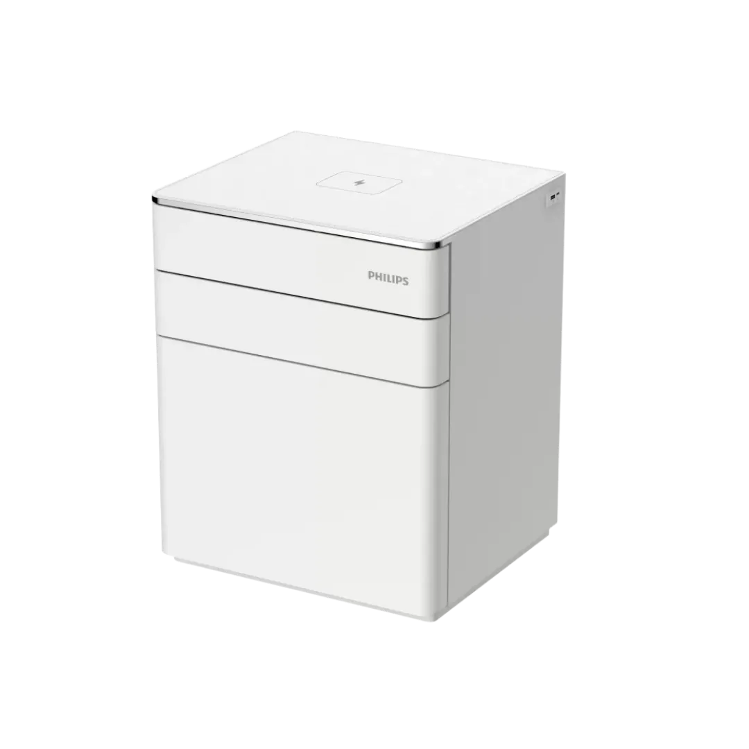 Caja fuerte Philips SBX302 tipo mesa de luz con dos cajones