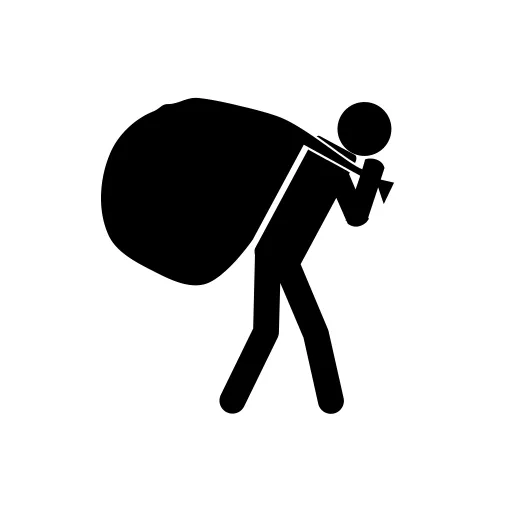 Leader burdened carrying a load
