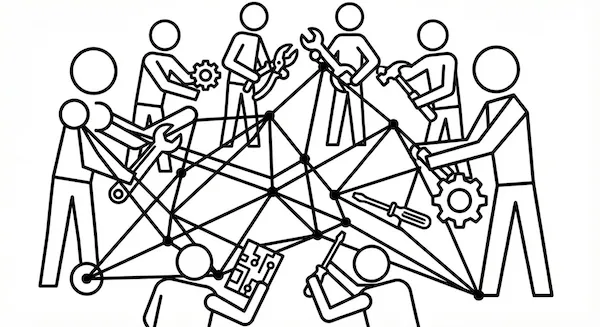 People maintaining their relational infrastructure