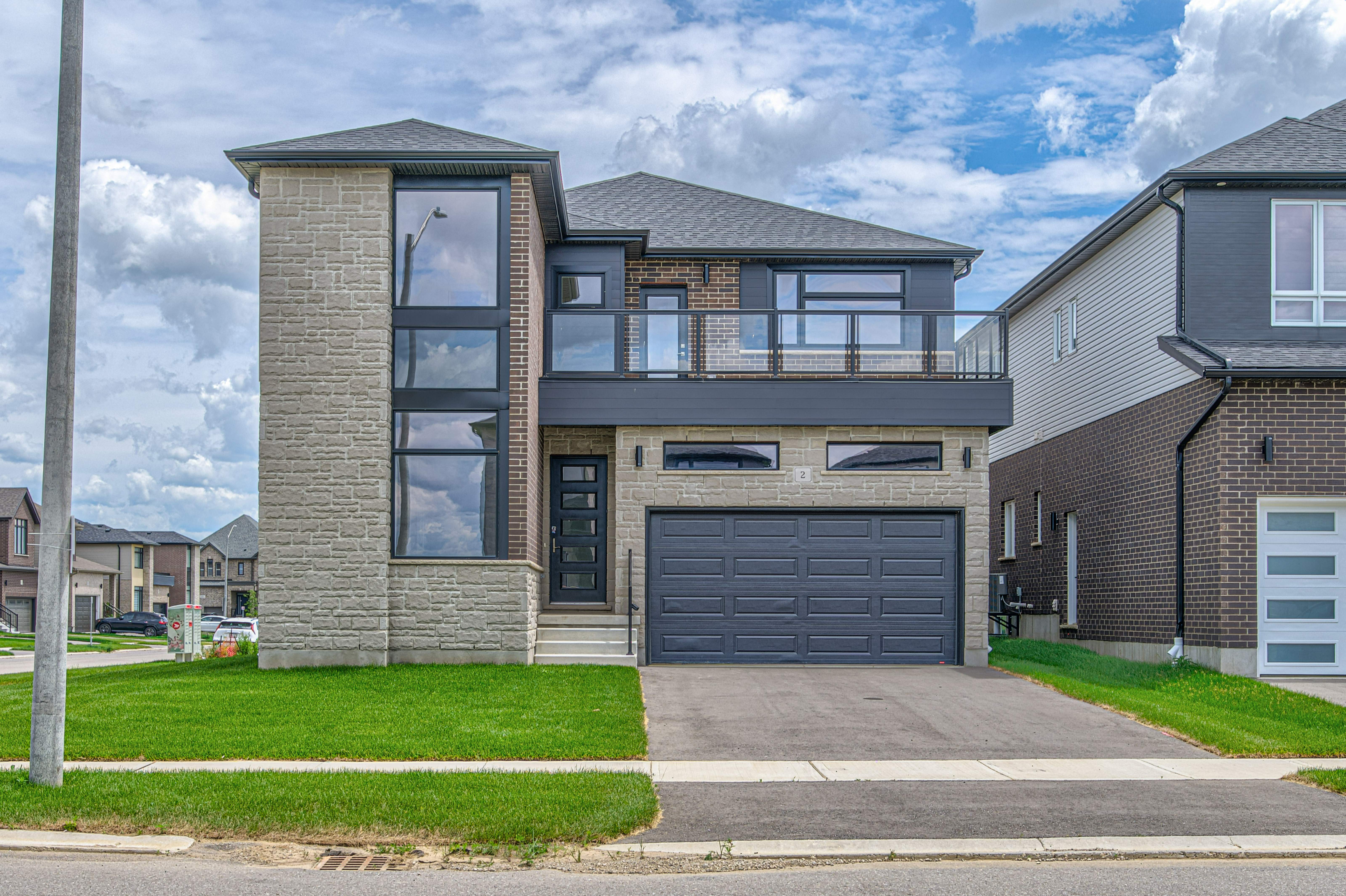 Festival West Modern Townhome Elevation Photography by Lina Deeb