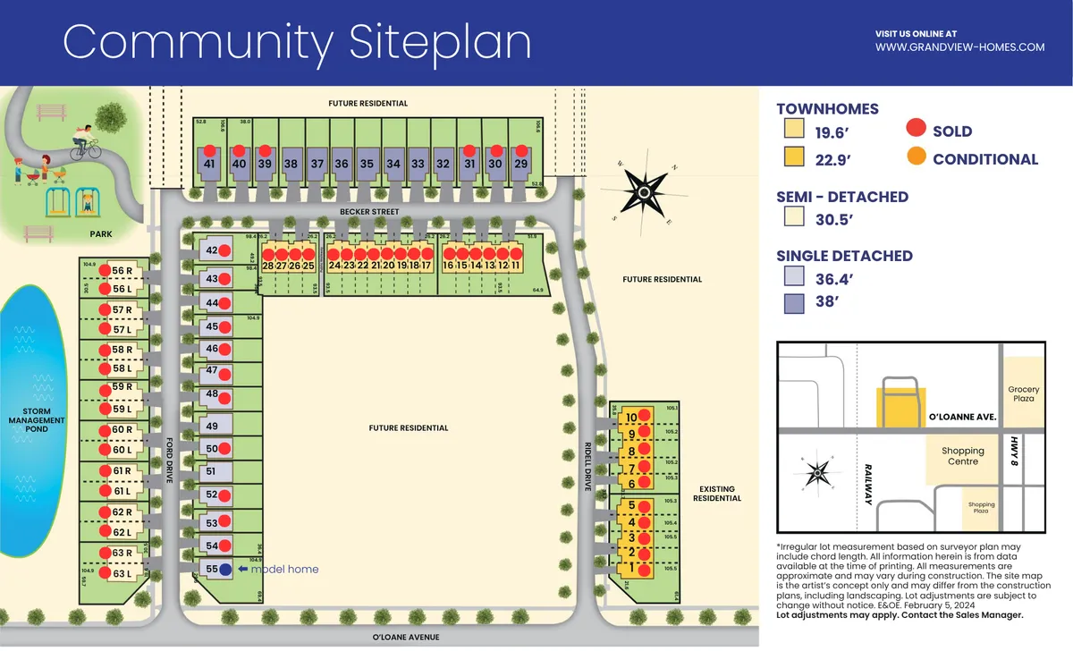 Greengate Village Master Site Plan Architectural Layout - Coming Soon