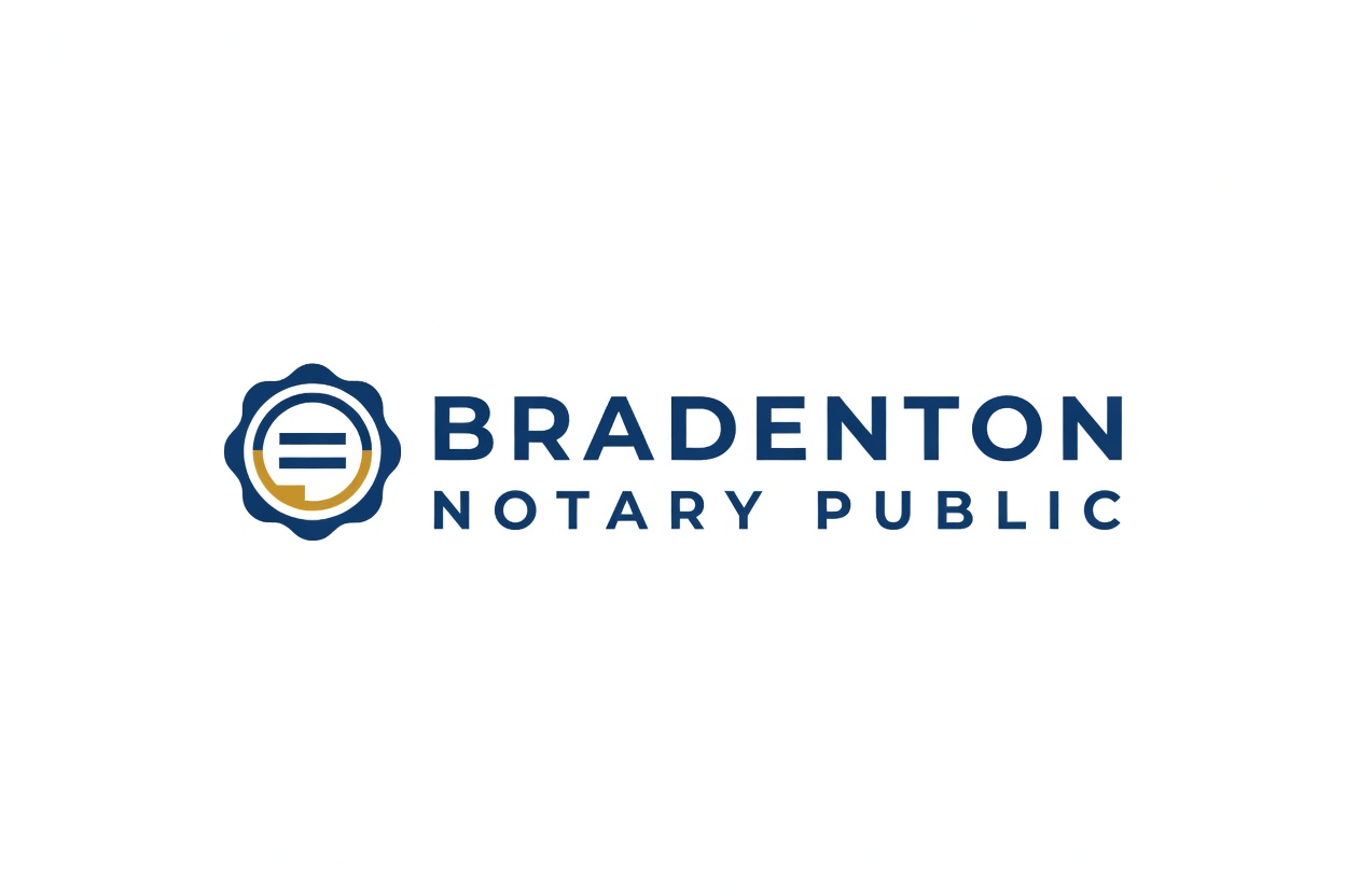 Bradenton Notary Brand Logo