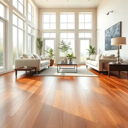 Luxury vinyl plank flooring installation in Alexandria VA showcasing warm wood tones, textured grains, beveled edges, and elegant modern decor