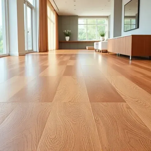 Freshly installed hardwood flooring with rich wood grain in a modern Alexandria VA interior highlighting craftsmanship and elegance