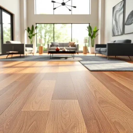 Luxury Vinyl Plank flooring in Alexandria VA with natural wood grain textures in a modern bright interior space