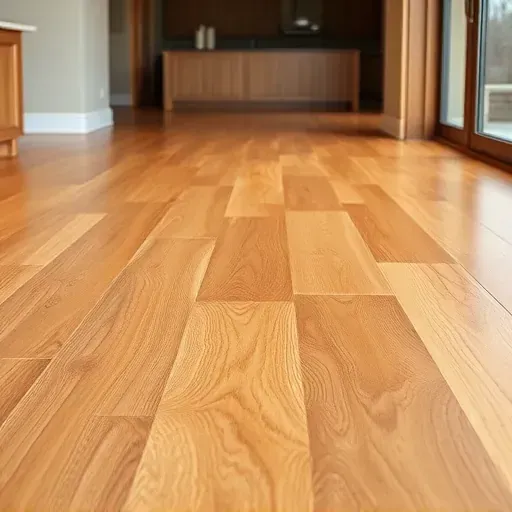 A flawless hardwood floor installation in an Alexandria VA home showcasing rich grain patterns and warm tones.