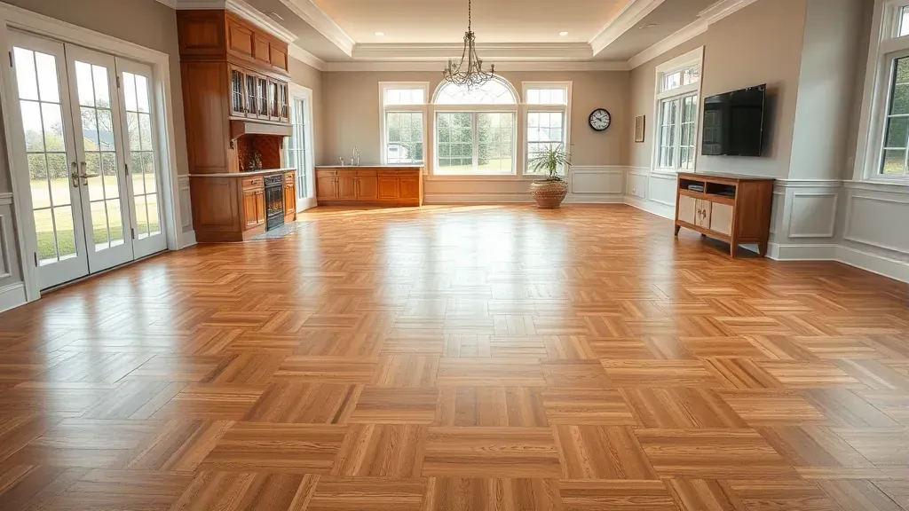 Flooring options displayed in a showroom in Clifton, VA.