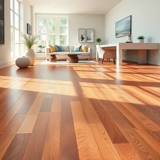 Beautiful hardwood flooring installation in Annandale VA with modern decor and natural light creating warmth and elegance.