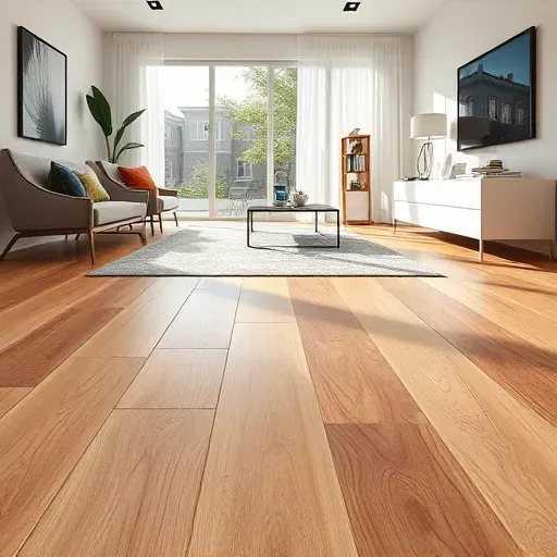 Luxury Vinyl Plank flooring in Alexandria VA featuring rich textures and warm tones in a modern living space.