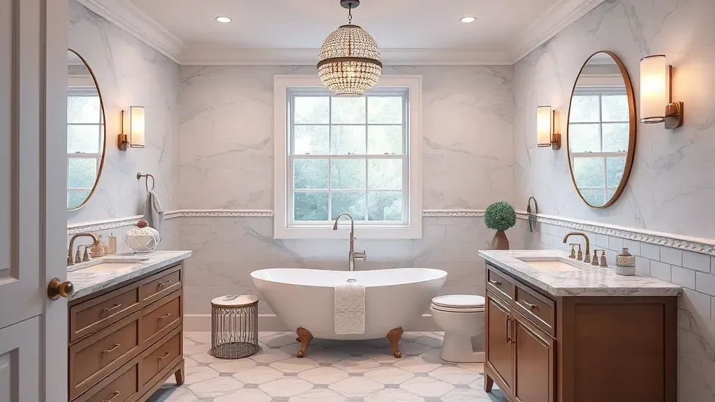 Bathroom Remodeling projects in Alexandria VA showcasing modern designs and elegant finishes