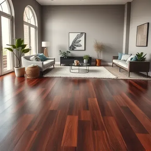 Stylish Washington DC interior featuring dark hardwood flooring, warm gray walls, and elegant furniture.