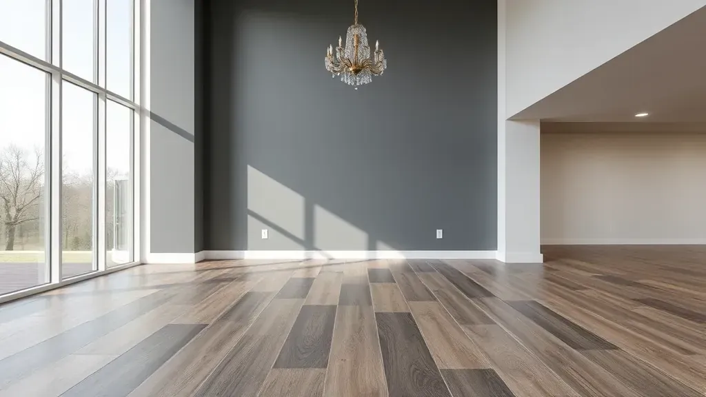 Flooring installation in a cozy living room setting in Great Falls, VA.
