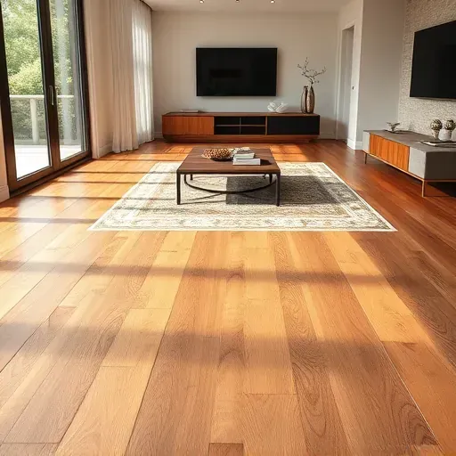 Elegant hardwood and contemporary tile flooring installation in Burke, VA, showcased with stylish furnishings and natural light.