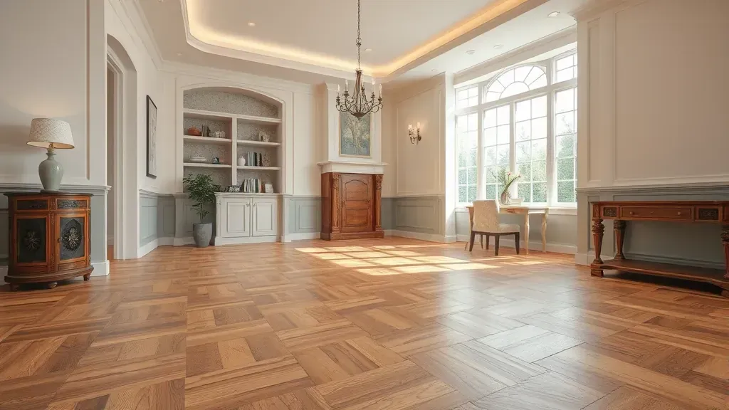 Beautiful hardwood flooring installation in a home in Stafford, VA.