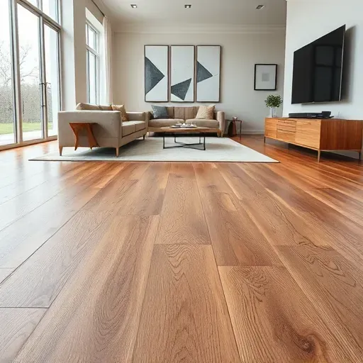 Luxury vinyl plank flooring with realistic wood grain in a modern Alexandria VA home, showcasing elegance and craftsmanship.