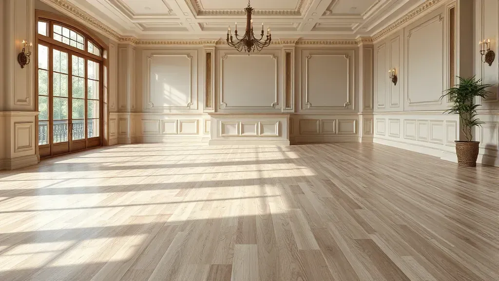 Flooring options showcased in a modern showroom in Vienna, VA.